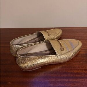 Sam Edelman Gold Foil Loafers